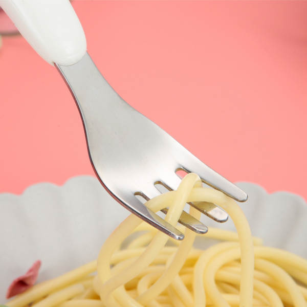 furculita cu paste Evőeszköz készlet gyerekeknek, Rózsaszín