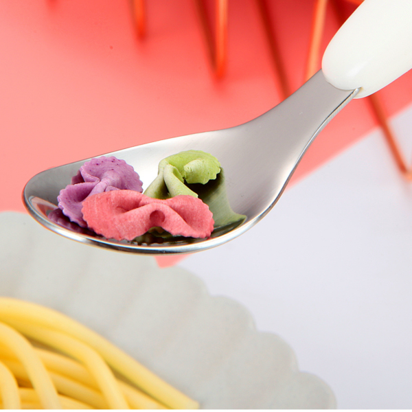 lingurta cu paste Evőeszköz készlet gyerekeknek, Rózsaszín